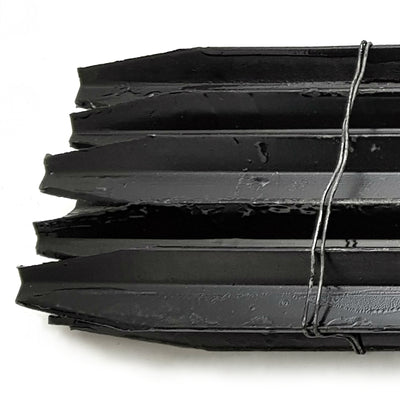 Star posts in black steel