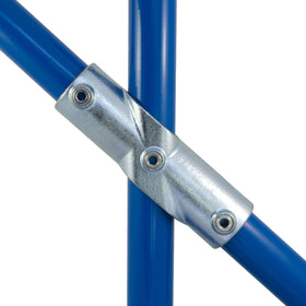 Adjustable Cross, 30 to 45 Degrees for Galvanised Pipe (Interclamp Code 130). Shop rail and pipe fittings online chain.com.au. Australia wide shipping.