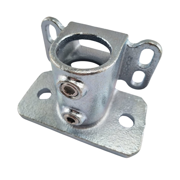 Floor Flange with Rear Fix Points for Galvanised Pipe. Interclamp code 242. Australia wide shipping. Shop chain.com.au