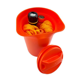 Boat Bailer Kit. Inc. Torch, rope, floating line, float, whistle, signal mirror, compass. Shop water safety supplies. Shipping Australia wide. Chain.com.au
