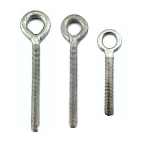 Galvanised Eye Bolts with Metal Thread.  Various Sizes inc 8mm, 10mm, 12mm. Australia wide shipping. Shop online chain.com.au