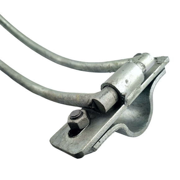 Gate Latch - Double Gate Bow, Galvanised. Product code: KDGBC25. Australian Made. Brand: Downee. Shop Rural Hardware, Catches & Latches online chain.com.au. Australia wide shipping.