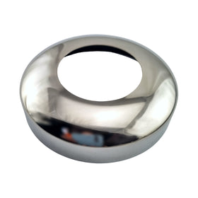 Stainless Steel Round Base Plate Cover Rail Fitting. Fits 50.8mm or 2-inch pipe. Australia wide shipping. Shop: chain.com.au