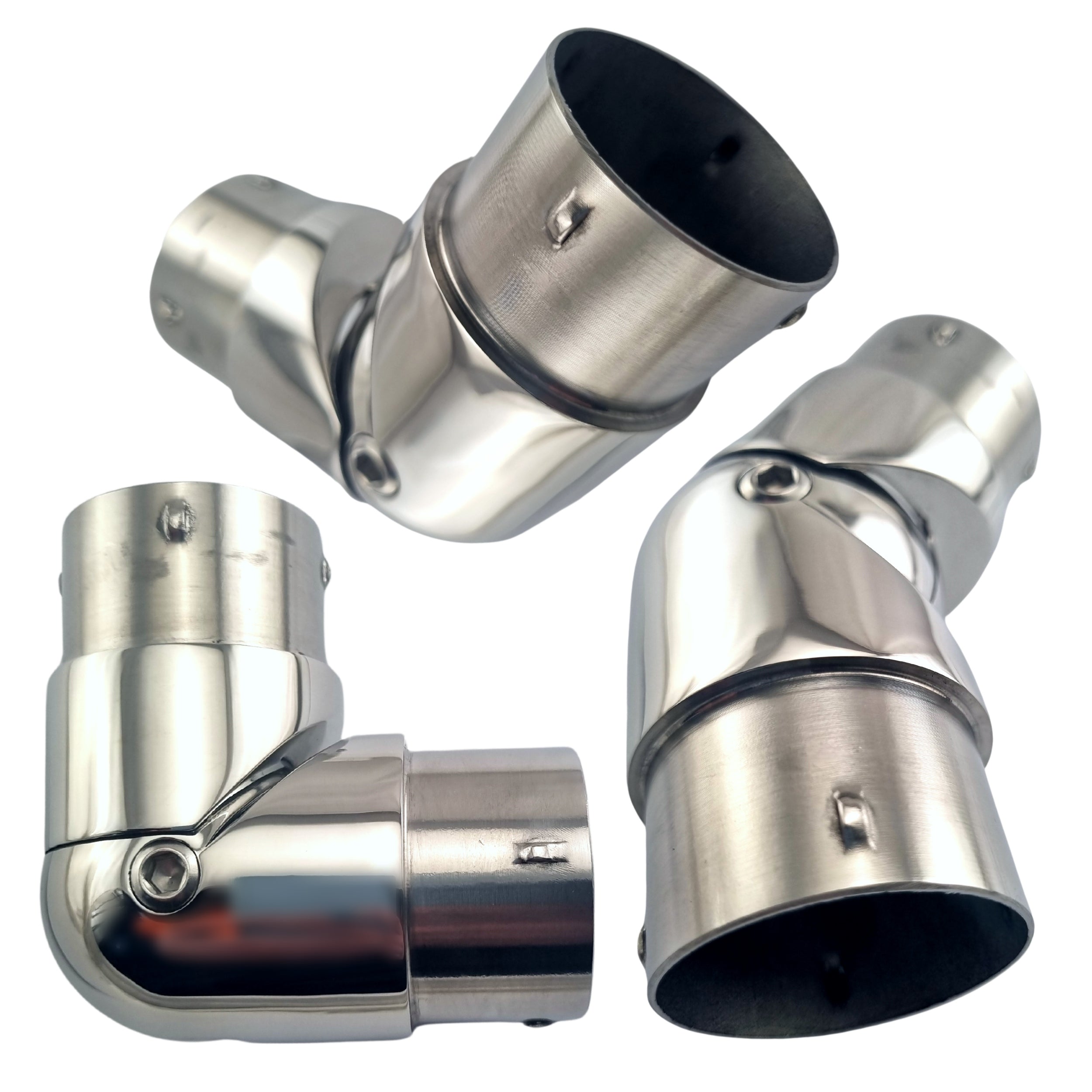 1.5 Inch 90 Degree Elbow Fitting - Stainless Steel Rail Connector For Bar & Handrail