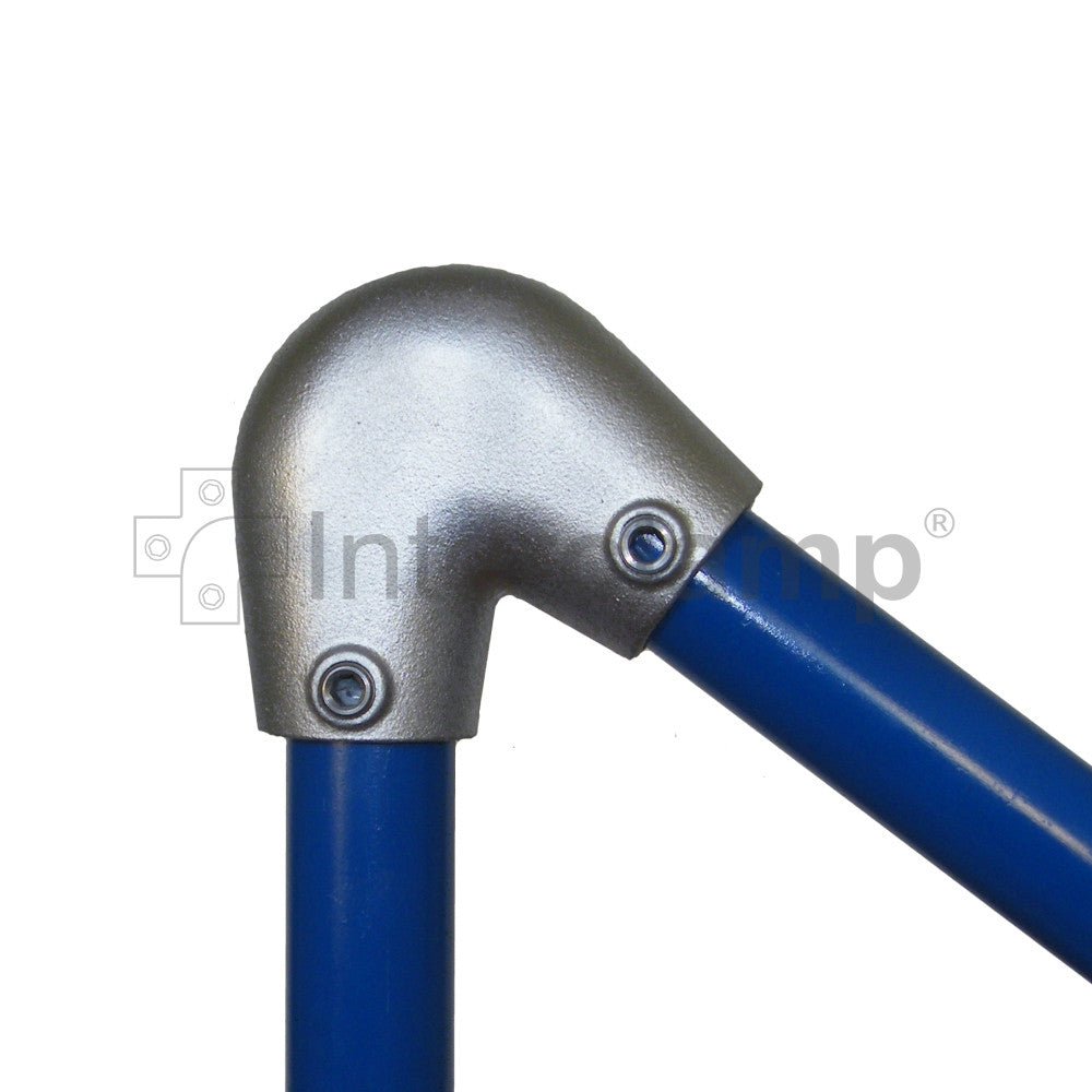 Acute Angle Elbow 40 to 70 degree for Galvanised Pipe by Interclamp Code 123. Shop rail and pipe fittings online chain.com.au