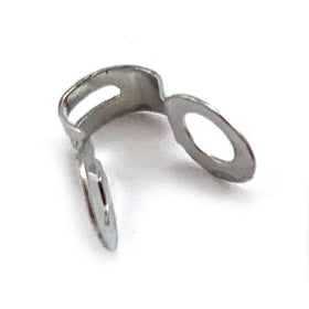 Ball Chain End Clip - Chrome - 2.4mm x 100 units. Australia