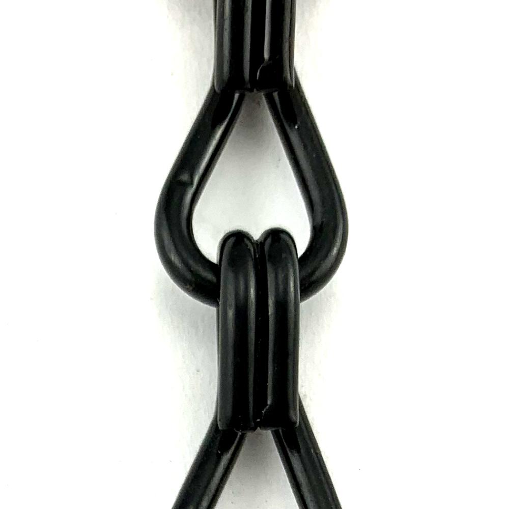 Commercial grade double jack chain in black powder coated finish, size: 2.5mm. Melbourne, Australia.