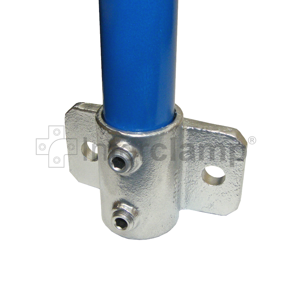 Side Mount Upright Support for 42mm & 48mm Galvanised Pipe, by Interclamp. Shop chain.com.au. Australia wide shipping.