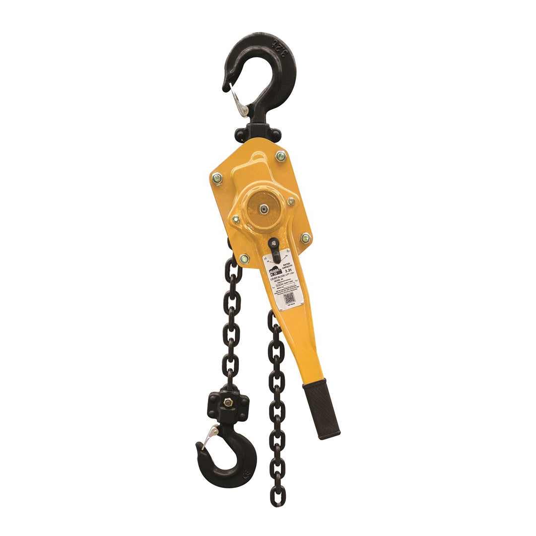 Beaver 3.2 Tonne 3S Industrial Manual Lever Block With Overload Protection in Yellow. Shop online chain.com.au