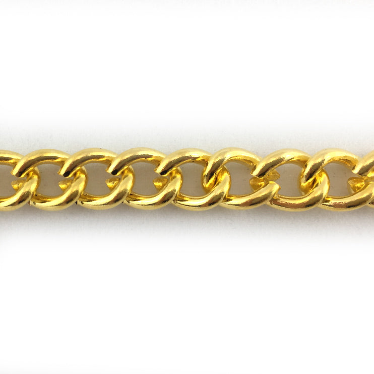 Gold Curb Jewellery Chain, Size: C120 x Melbourne, Australia