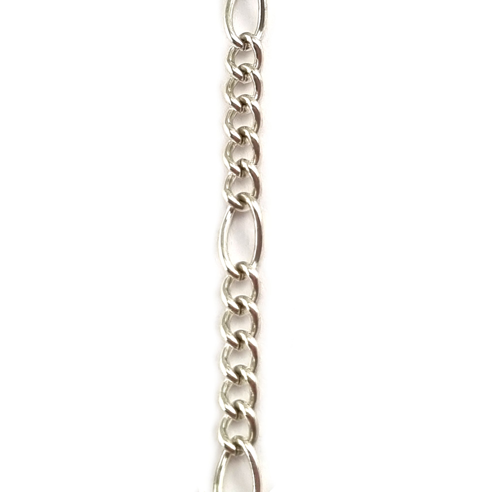 Figaro Curb Chain Silver Plated. Shop Jewellery Chain online. Australia wide shipping. Chain.com.au