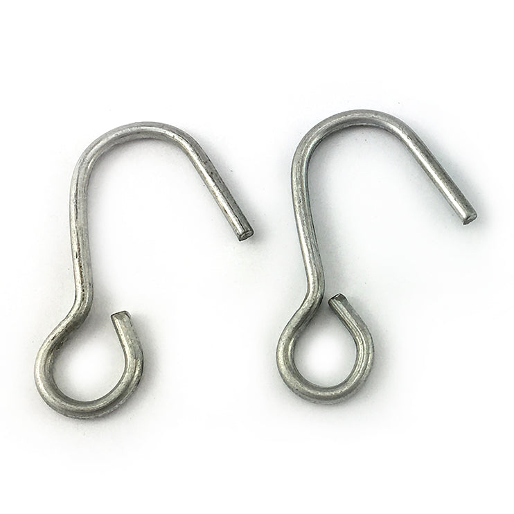 Australian made galvanised wire G Hooks packaged in bags of 100.