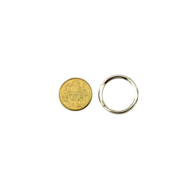Key Ring - Nickel - 30mm - Qty 100. Melbourne Australia.