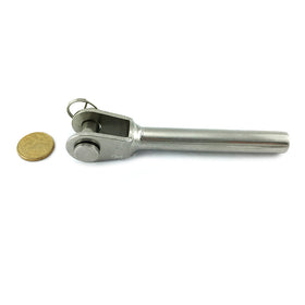 Swage stud fork, size 8mm in type 316 marine grade stainless steel. Australia wide shipping. Shop hardware online at chain.com.au.