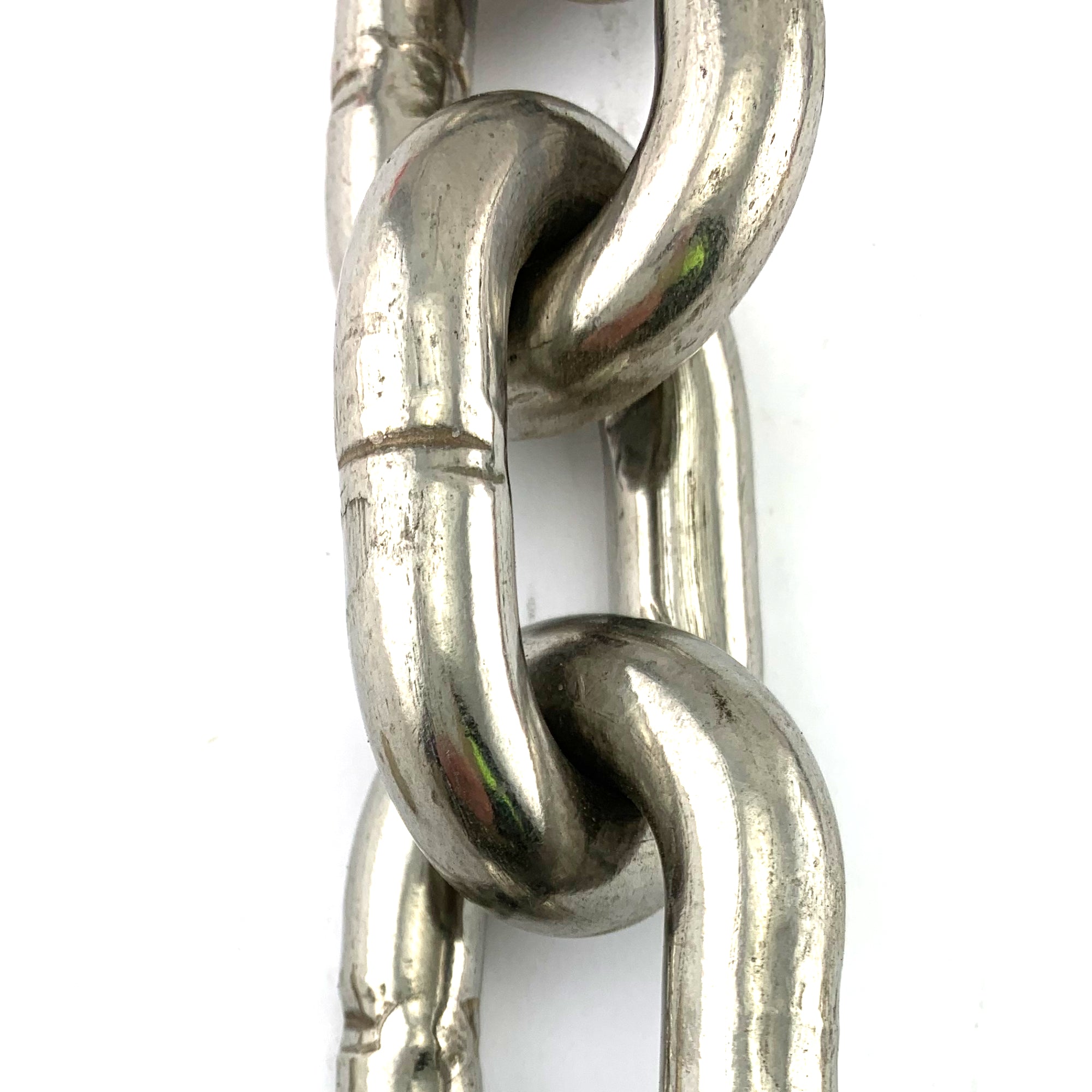 13mm stainless steel welded link chain in a 25kg bucket, with 7.5 metres of chain. Melbourne, Australia.