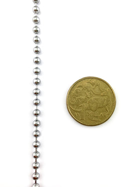 Chrome Ball Chain 3.5mm x 50m. Australia