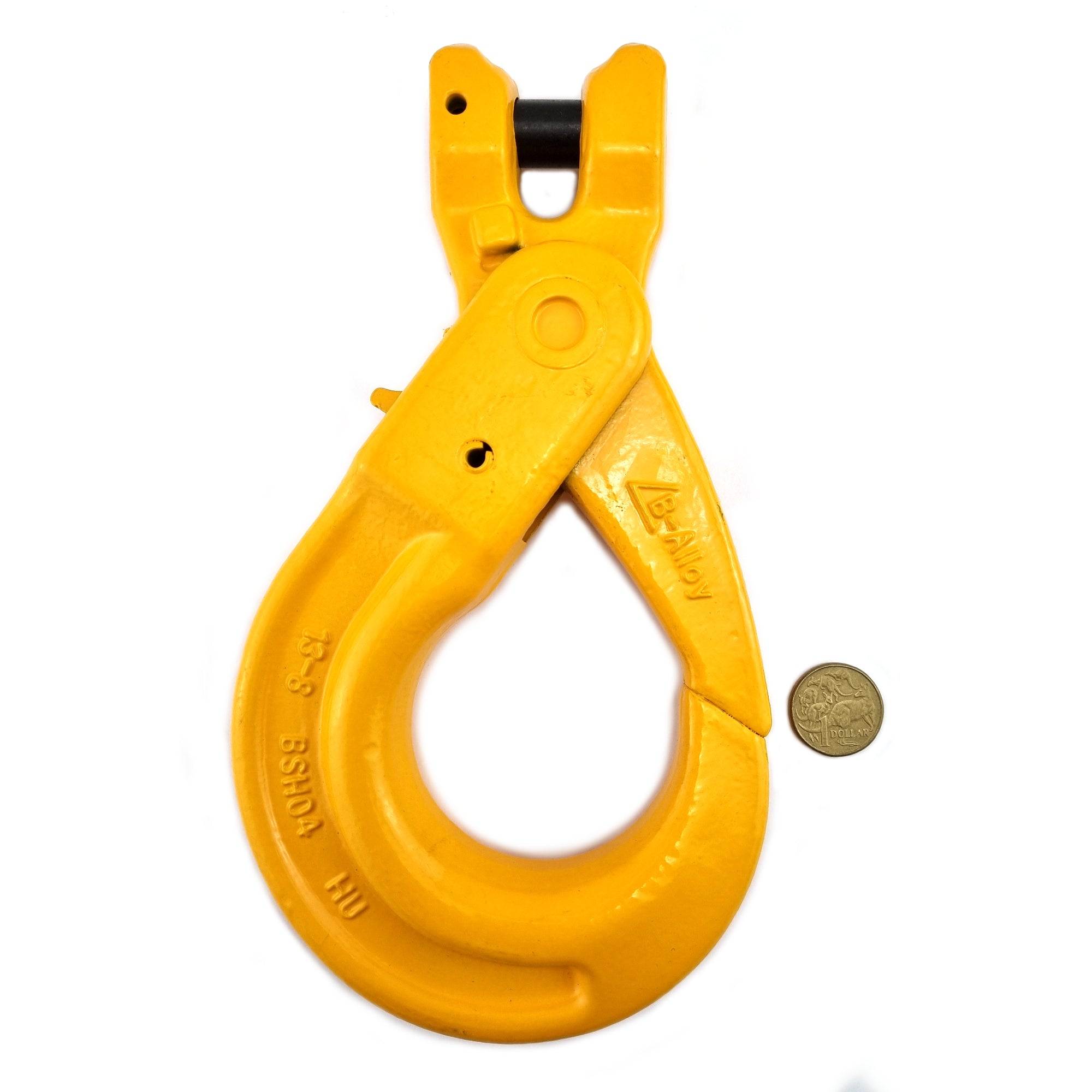 13mm Clevis self locking hook, grade T(80) with 5.4 tonne rating. Shop hooks and hardware online chain.com.au