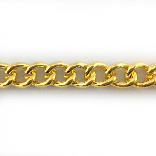 Gold plated curb chain. C70. Jewellery chain. Australia.