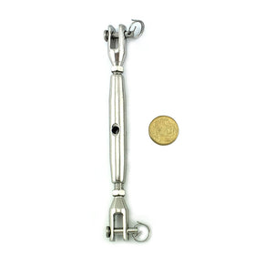 Closed Body Turnbuckle Stainless Steel Jaw to Jaw size: 8mm. Australia wide delivery.