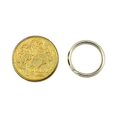 Key Ring - Nickel - 25mm - Qty 100. Melbourne Australia