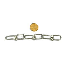Knotted Dog Chain, size 3.8mm, zinc plated. By The Metre. Australia wide delivery.