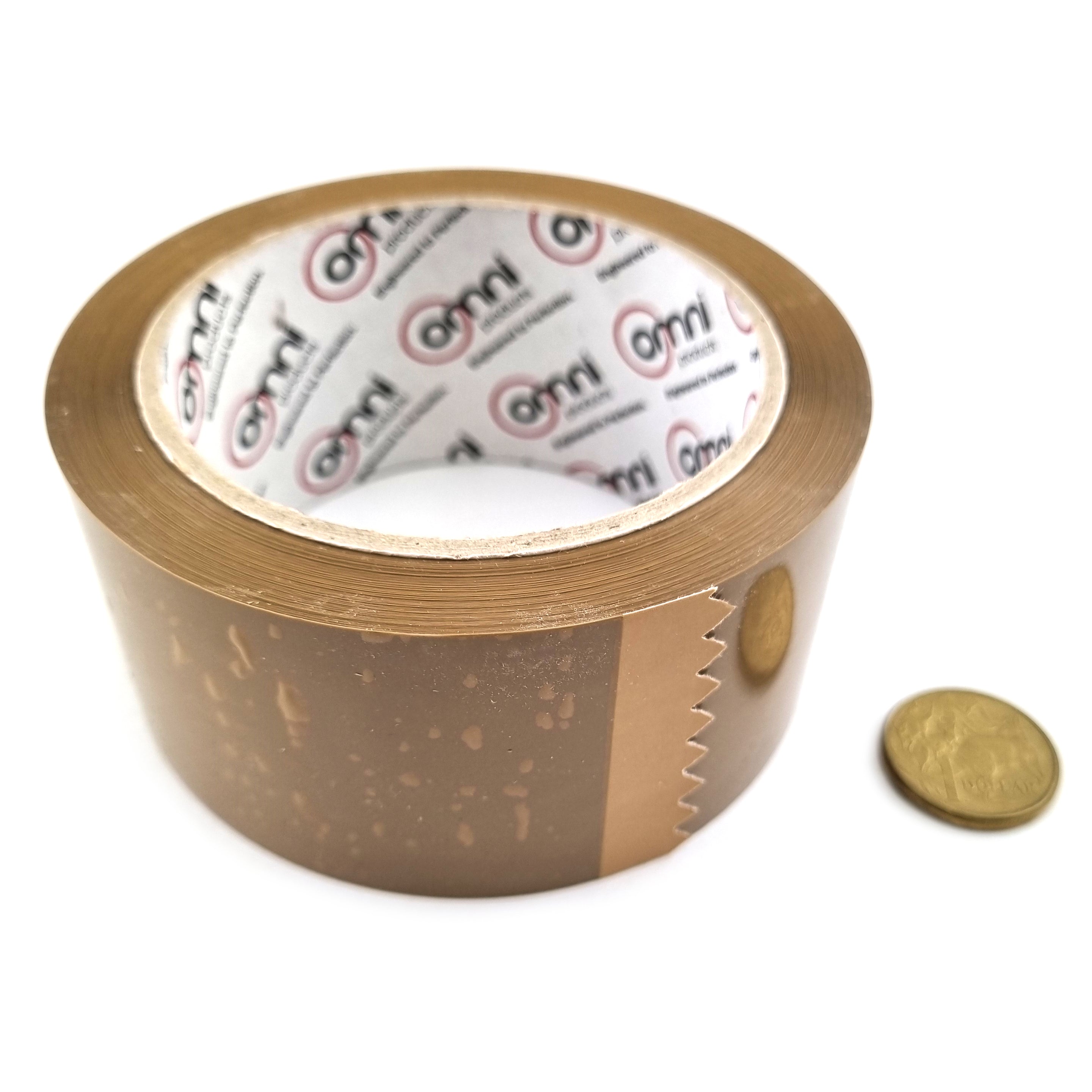 Bulk buy general sticky tape in a box of 12, roll size: 50mm wide x 75m roll.