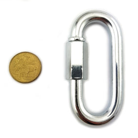 10mm Quick Link in Zinc Plated Finish. Melbourne Australia.
