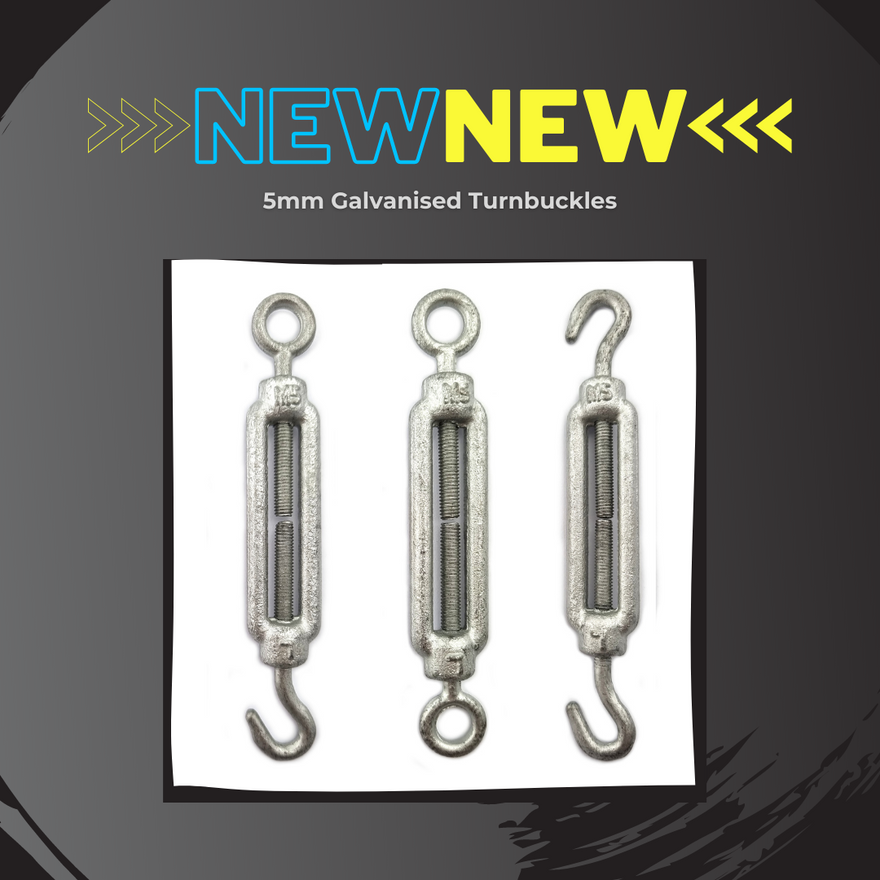 5mm Galvanised Turnbuckles. Shop online chain.com.au