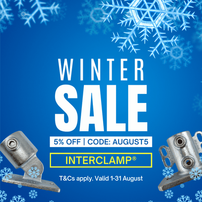 SALE! Save 5% Off Jack Chain, Quick Links, Interclamp Rail and Pipe Fittings. Australia wide shipping