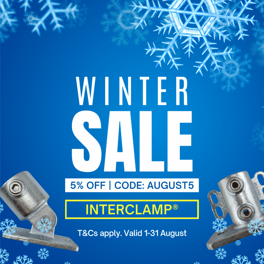 SALE! Save 5% Off Jack Chain, Quick Links, Interclamp Rail and Pipe Fittings. Australia wide shipping