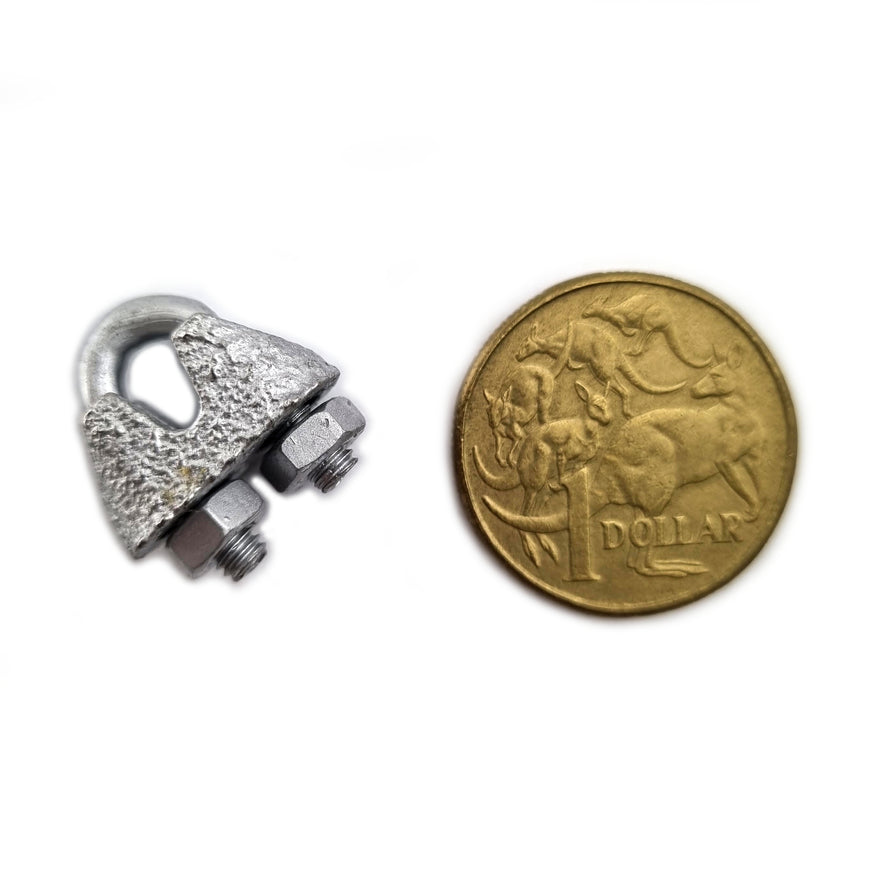 4mm Galvanised Cable Clamp