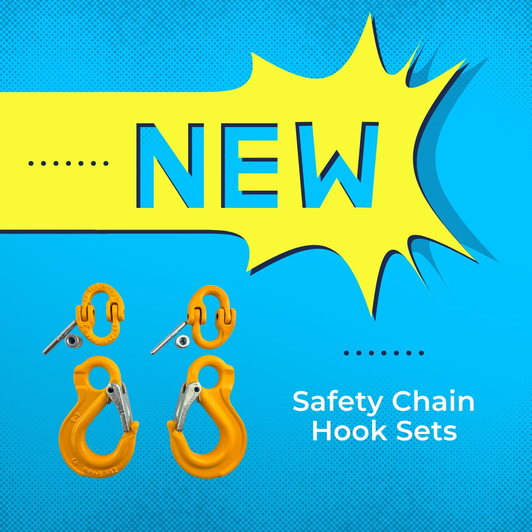 New! Upgrade your 4WD, towing, or load restraint setup with our premium Safety Chain Hook Sets.