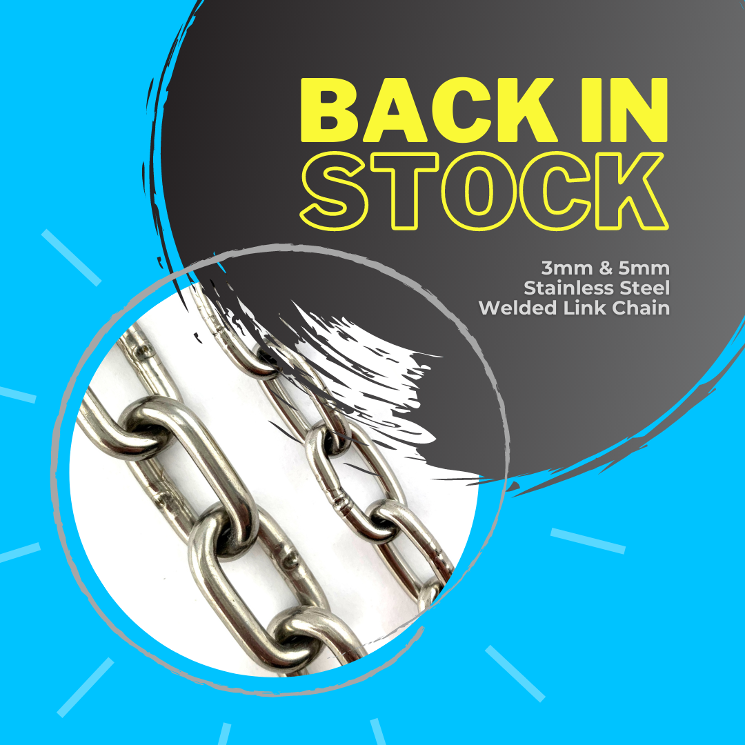 Chain, Wire Rope, Snap Hooks, Threaded Rod, Turnbuckles. Back in Stock ...