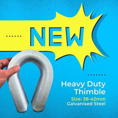 New Heavy Duty Thimble Size 38mm-42mm | Galvanised Steel