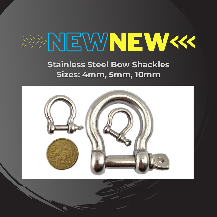 Shop Stainless Steel Bow Shackles online - chain.com.au