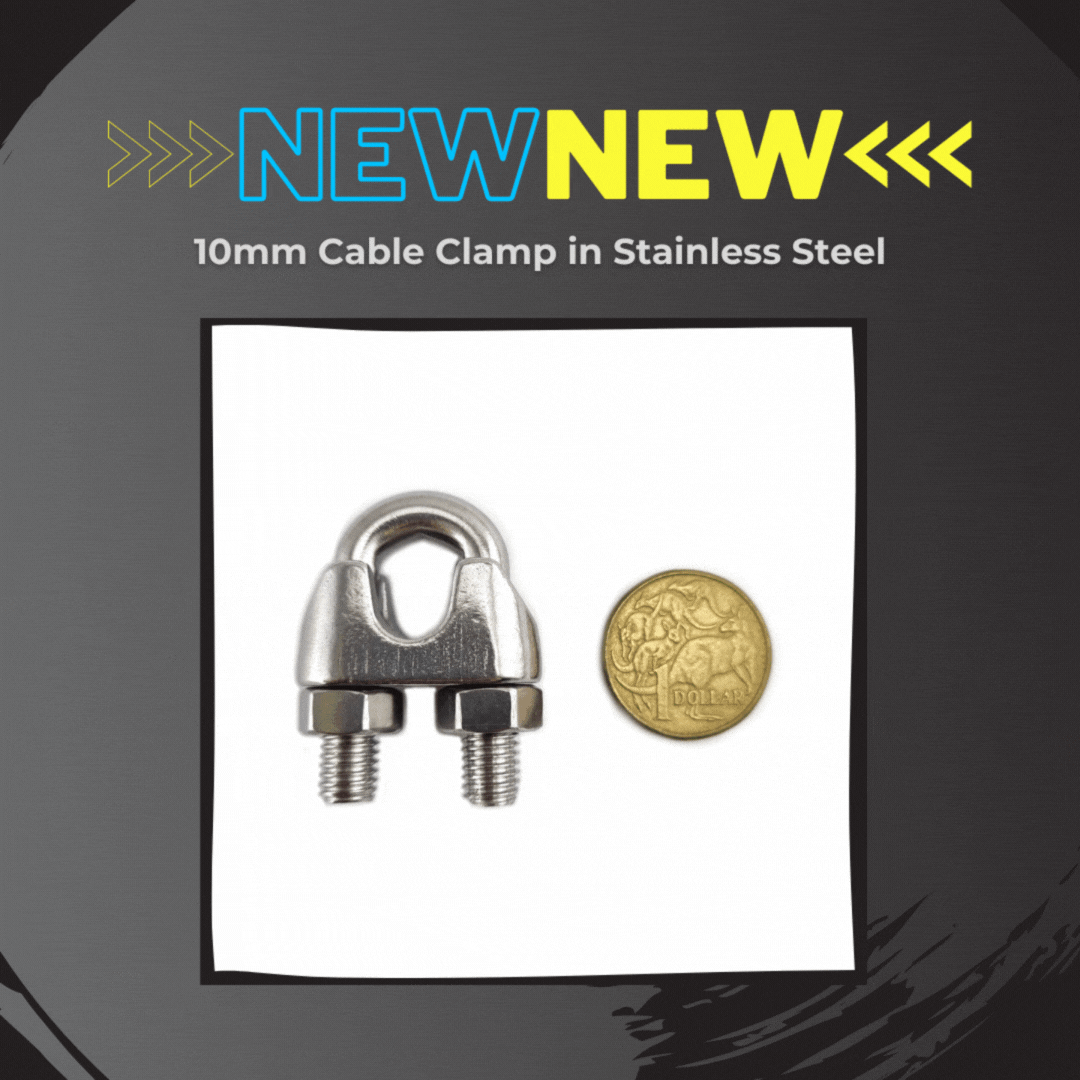 New Stainless Steel Cable Clamps