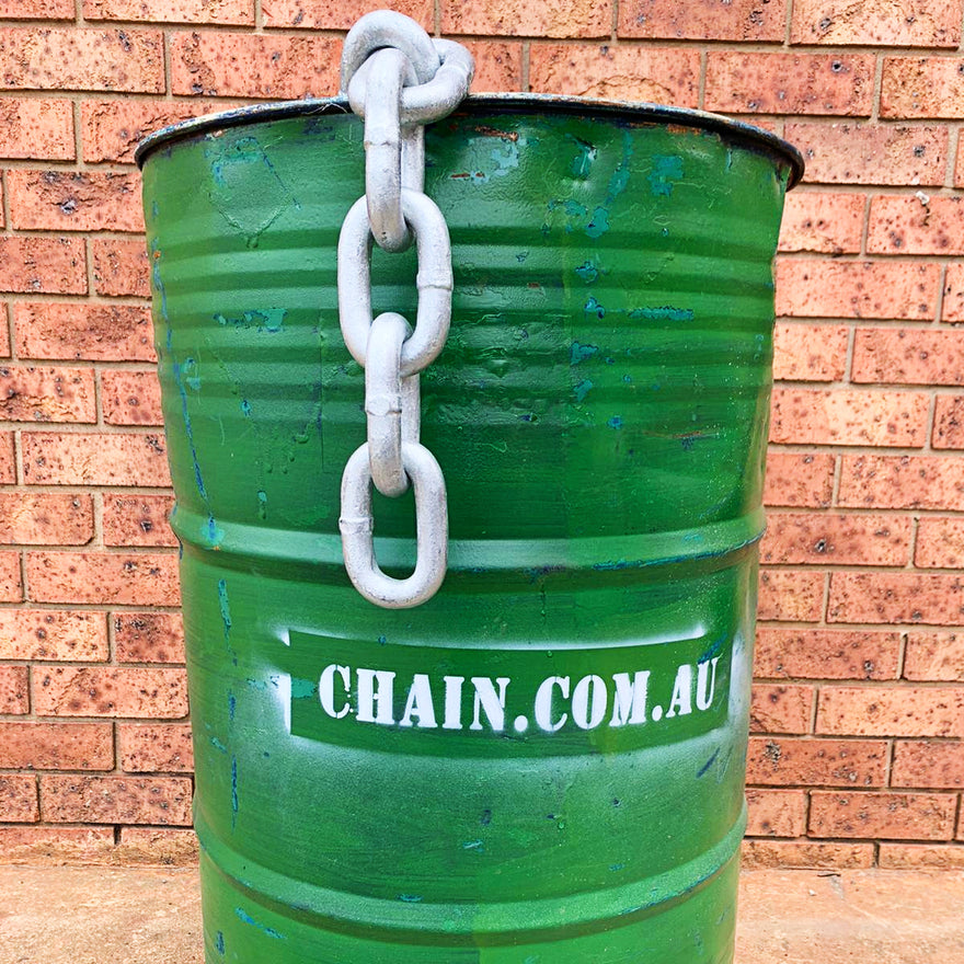 Bulk buy 500kg drums of chain at factory direct prices. Australia.