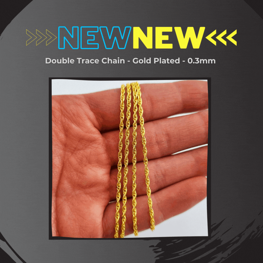 New! Double Trace Chain - Gold and Silver Plated. Australia wide shipping.