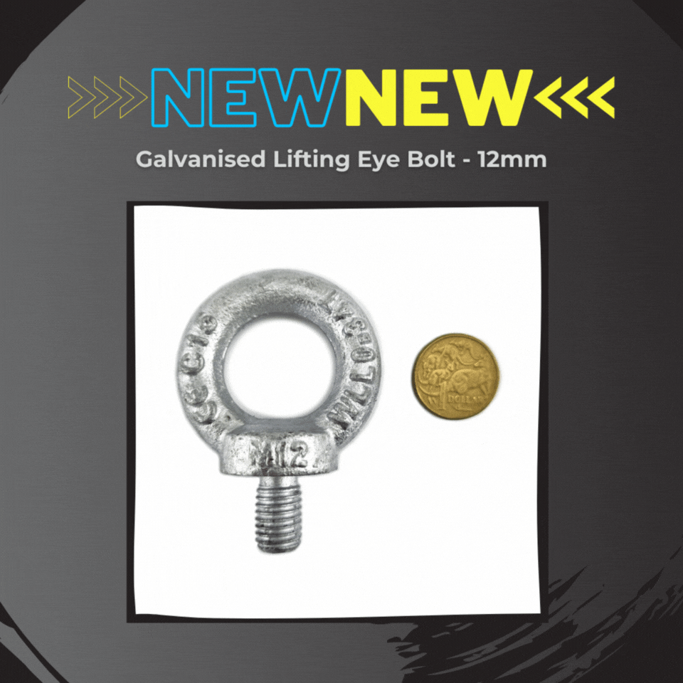 New Sizes! Lifting Eye Bolt & Lifting Nuts. Shop hardware online chain.com.au