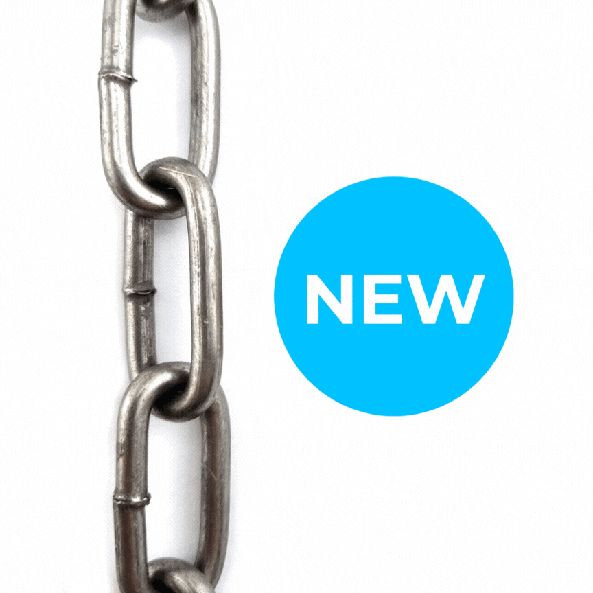 NEW - 4mm Long Link Chain - Raw Plain Steel. Shop chain.com.au