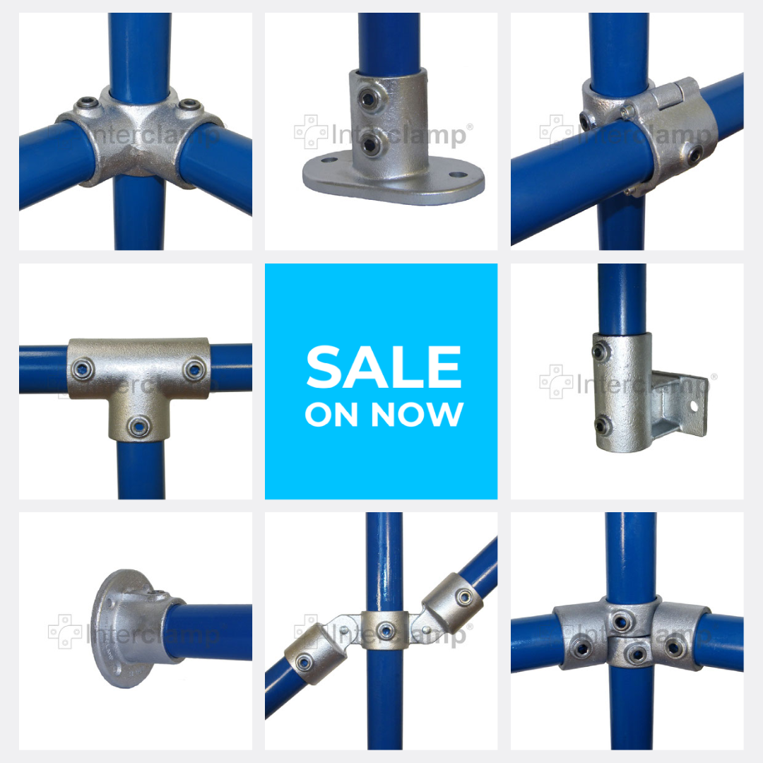 Sale on now. 10% off rail and pipe fittings during August 2021.