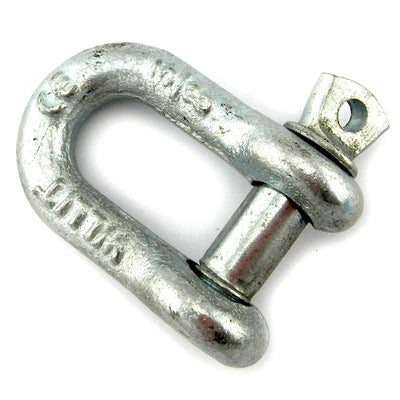 D Shackles Galvanised. 1-tonne and 2-tonne. Tested and rated. Australia.
