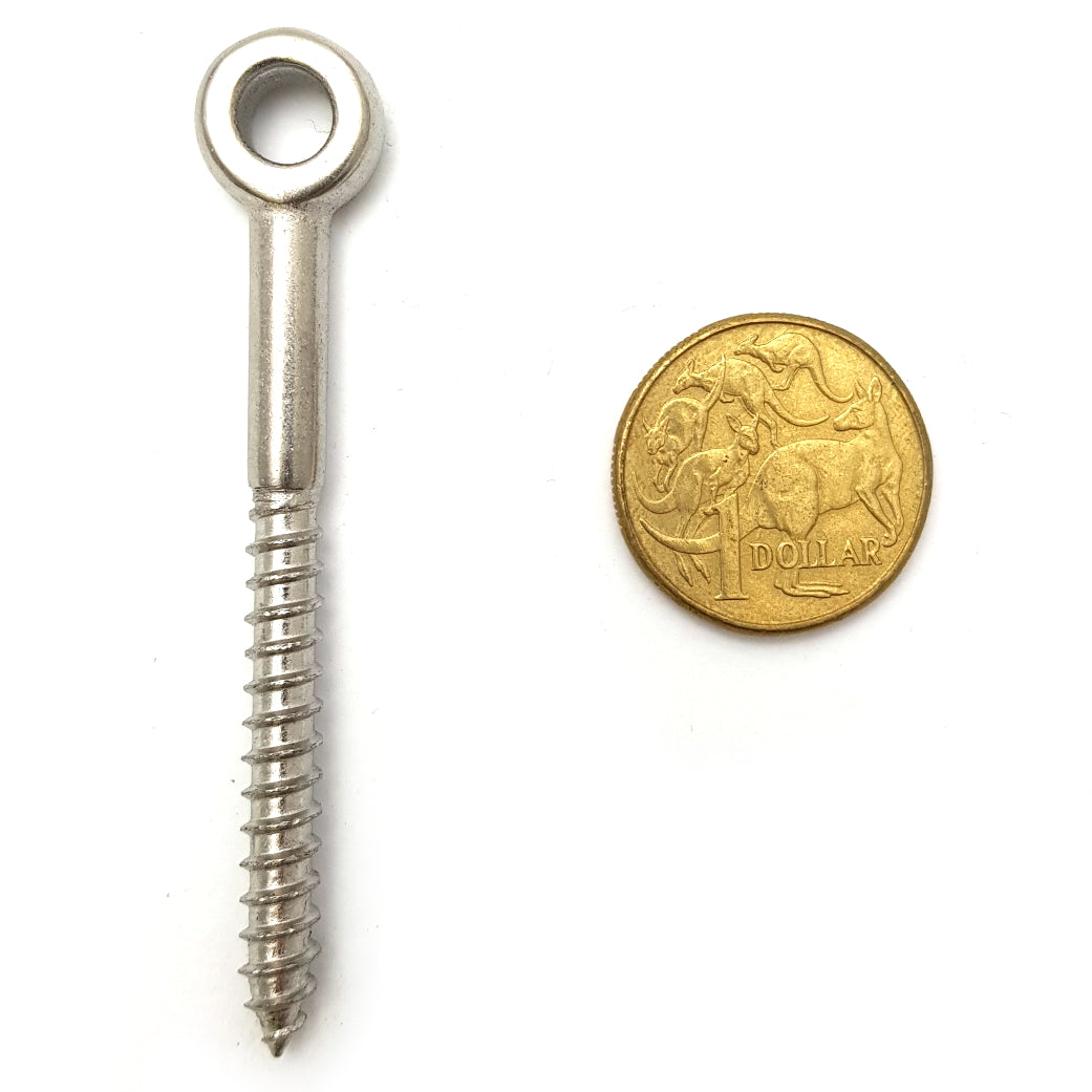 Timber Thread Extender Eye Terminals (Lag Eye Screws) - Timber Thread - Stainless Steel ...