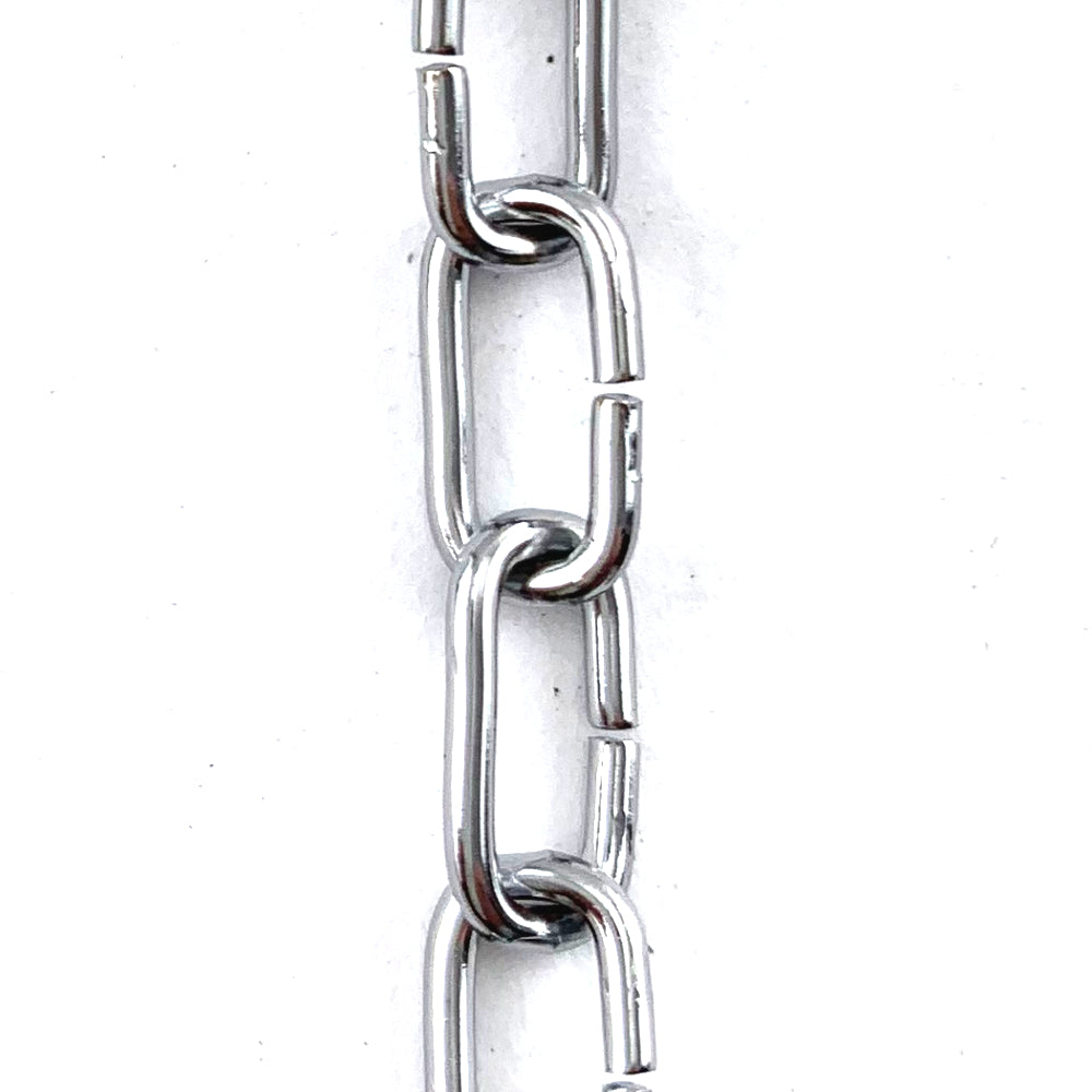 Jewellery chain with a chrome plated finish. Melbourne, Australia