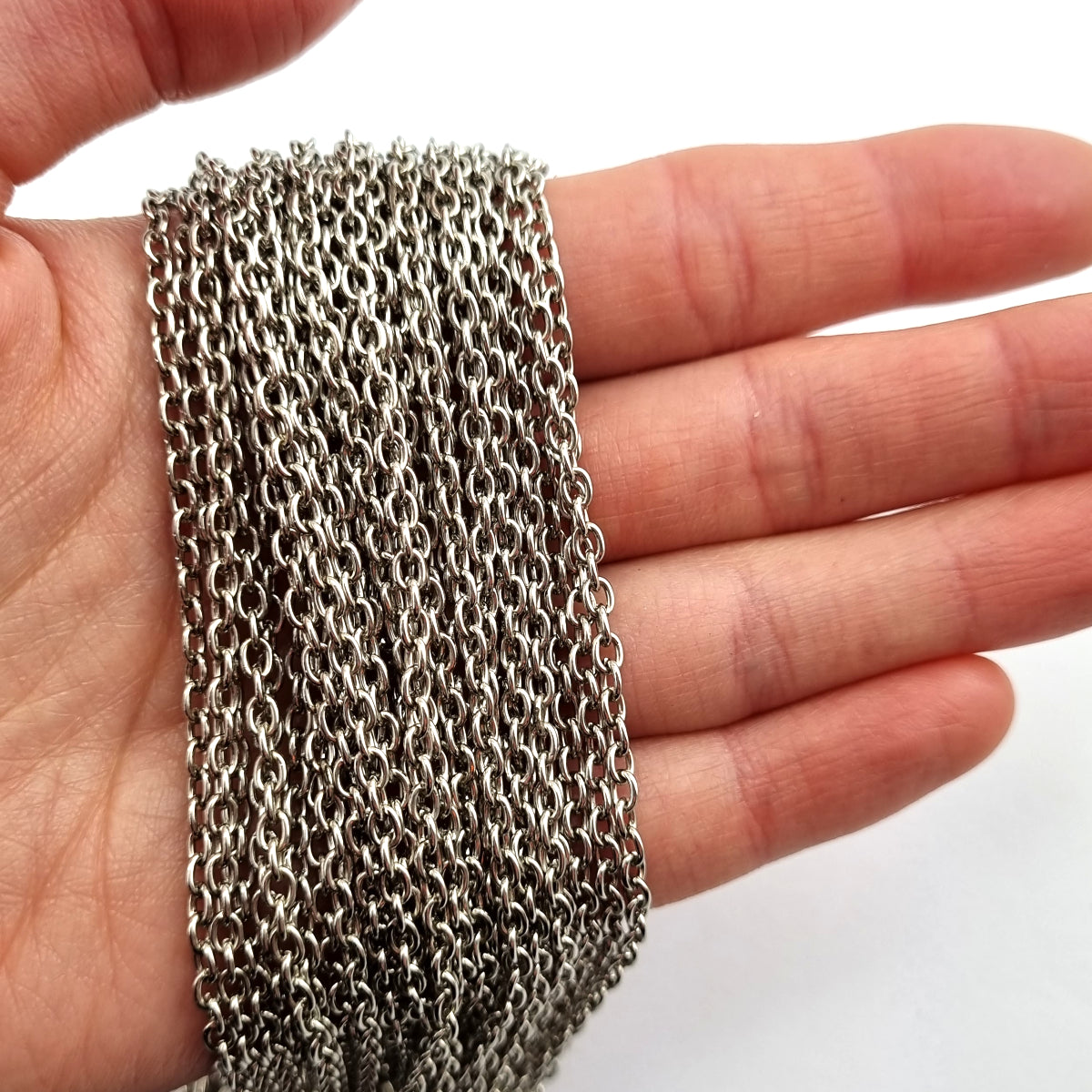 Nickel Plated Trace Jewellery Chain. Shop chain online chain.com.au