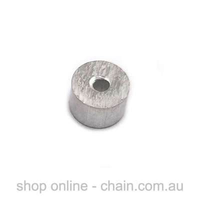 Aluminium end stops, also known as swage stop or ferrule stop. Shop online chain.com.au