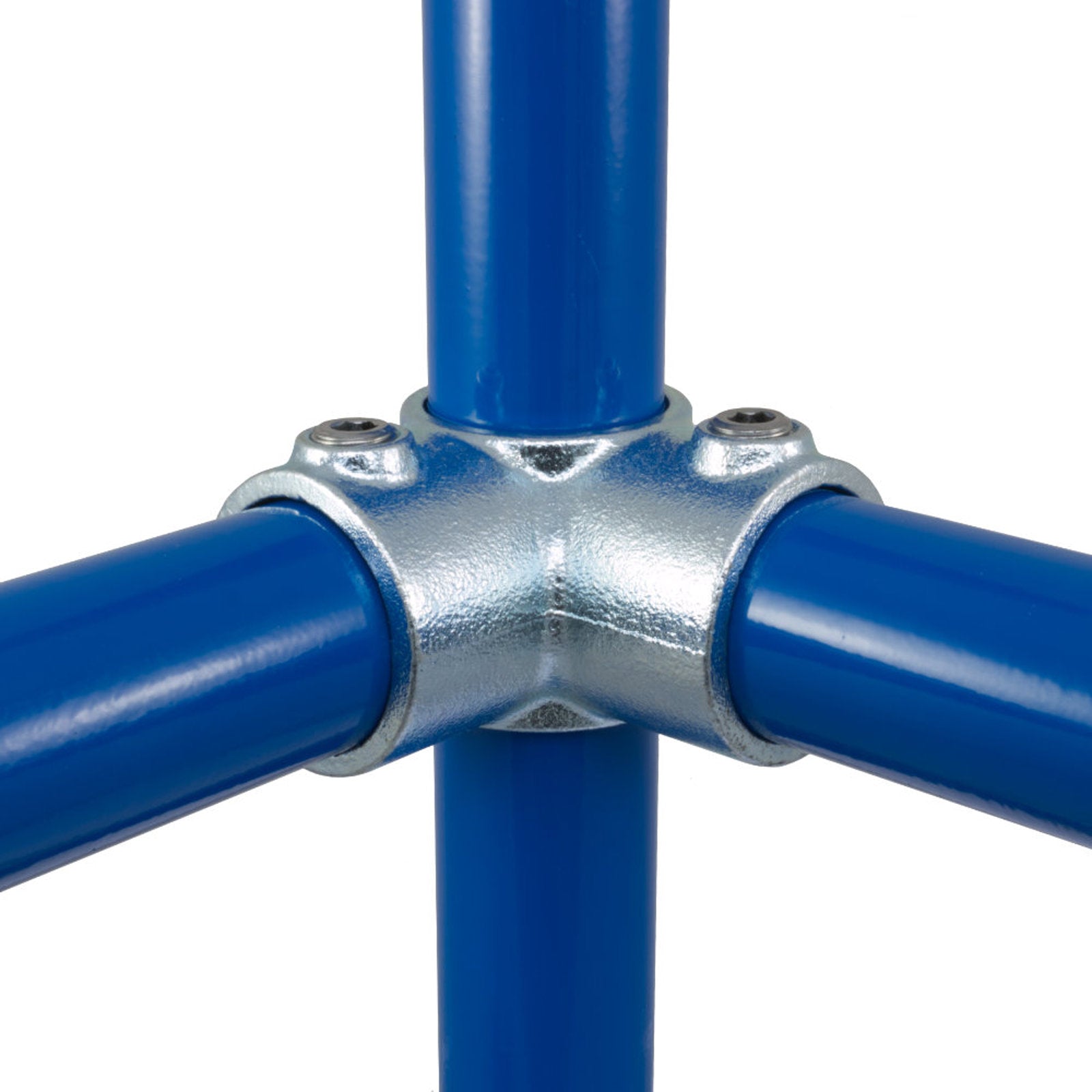 Three Way Through or 90 Degree Corner Centre T by Interclamp Code 116. Shop rail, pipe and fence fittings online at chain.com.au. Australia wide shipping.