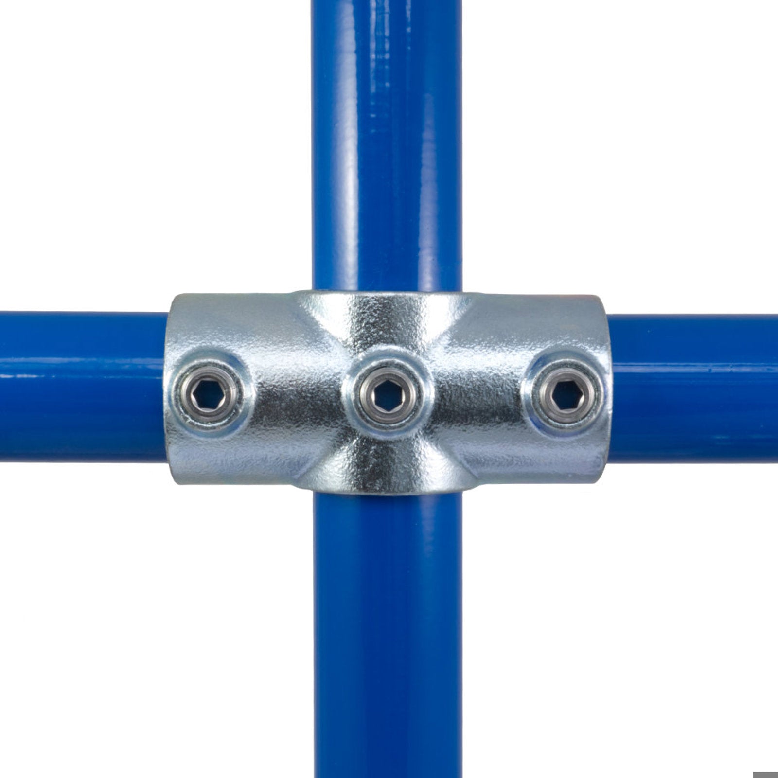 Two Socket Cross for Galvanised Pipe by Interclamp Code 119. Shop rail and pipe fittings online chain.com.au