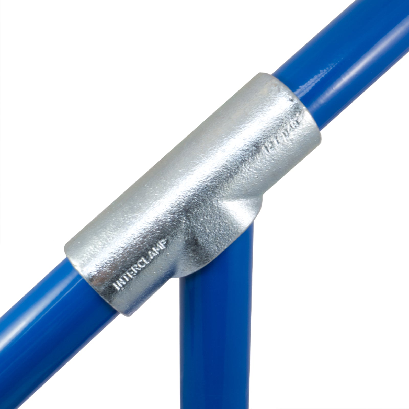 Adjustable Long T for Galvanised Pipe 30 to 45 degrees. Interclamp Code 127. Shop online chain.com.au. Australia wide shipping.