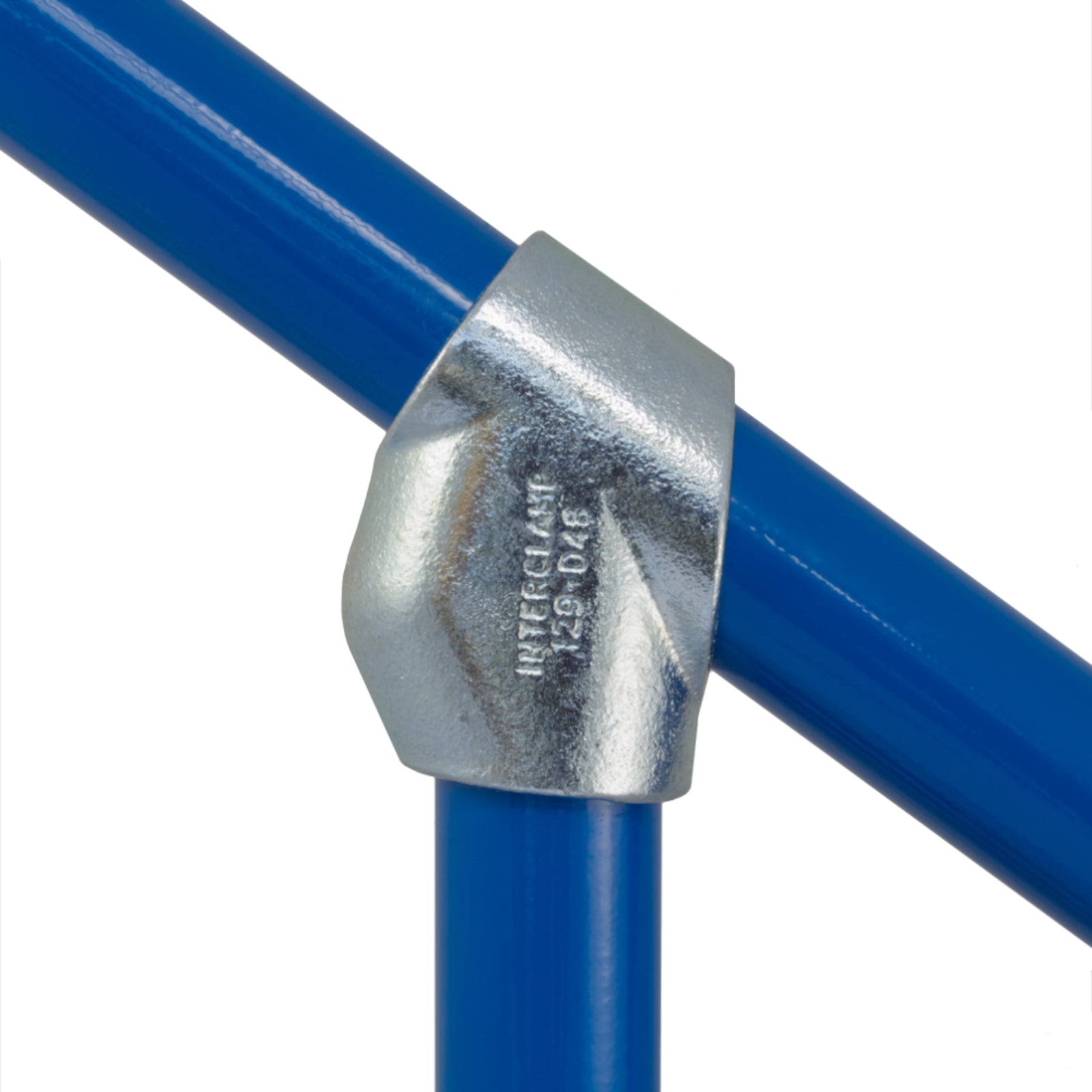 Adjustable Short T (Adjustable Short Tee), 30 to 60 Degrees for Galvanised Pipe (Interclamp Code 129). Shop online chain.com.au. Australia wide shipping.
